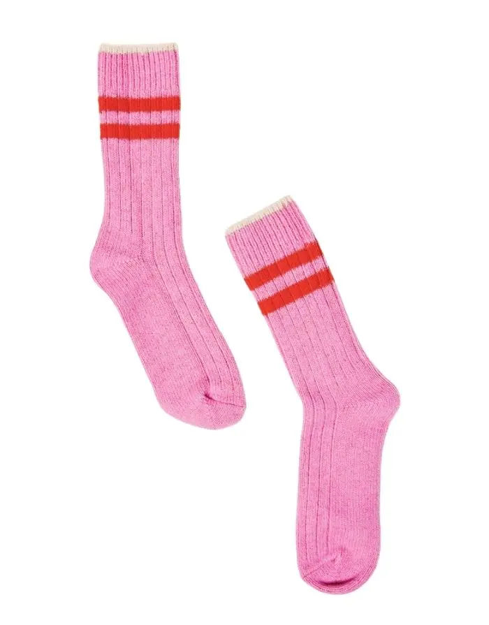 Popeia Stricksocken Wolle I Pink
