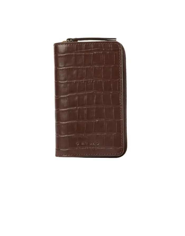 Portemonnaie Jett Croco I Chocolate