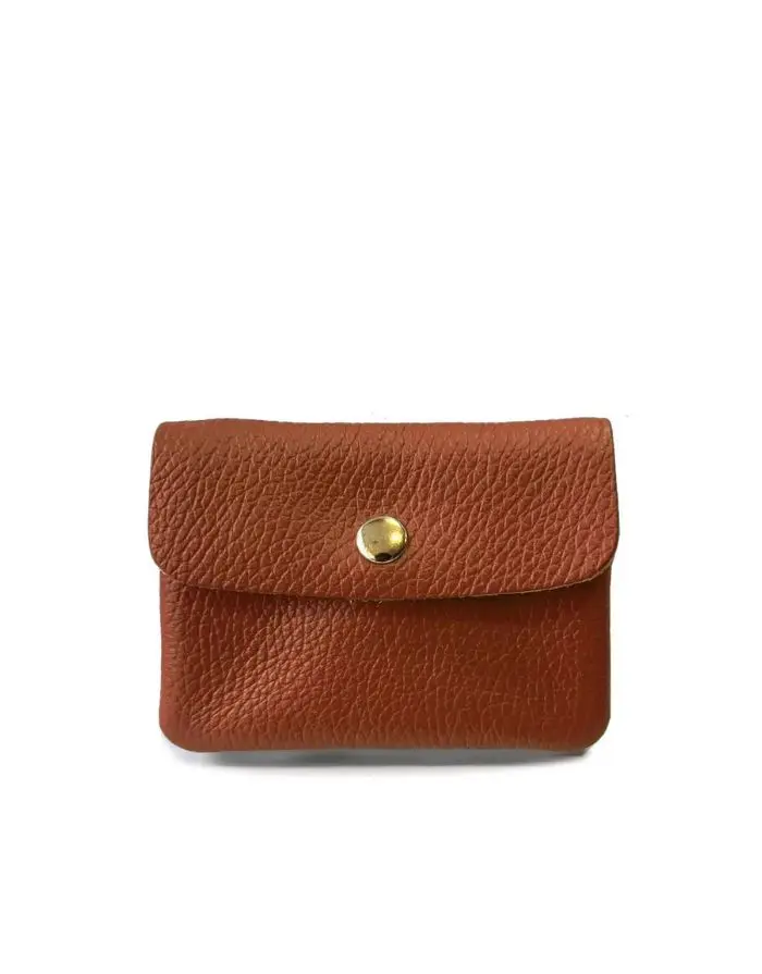 Portemonnaie Leder Klein I Cognac