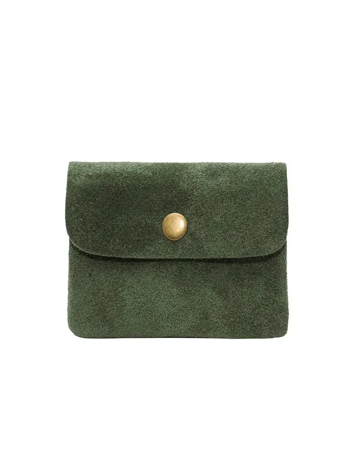 Portemonnaie Leder Klein I Khaki