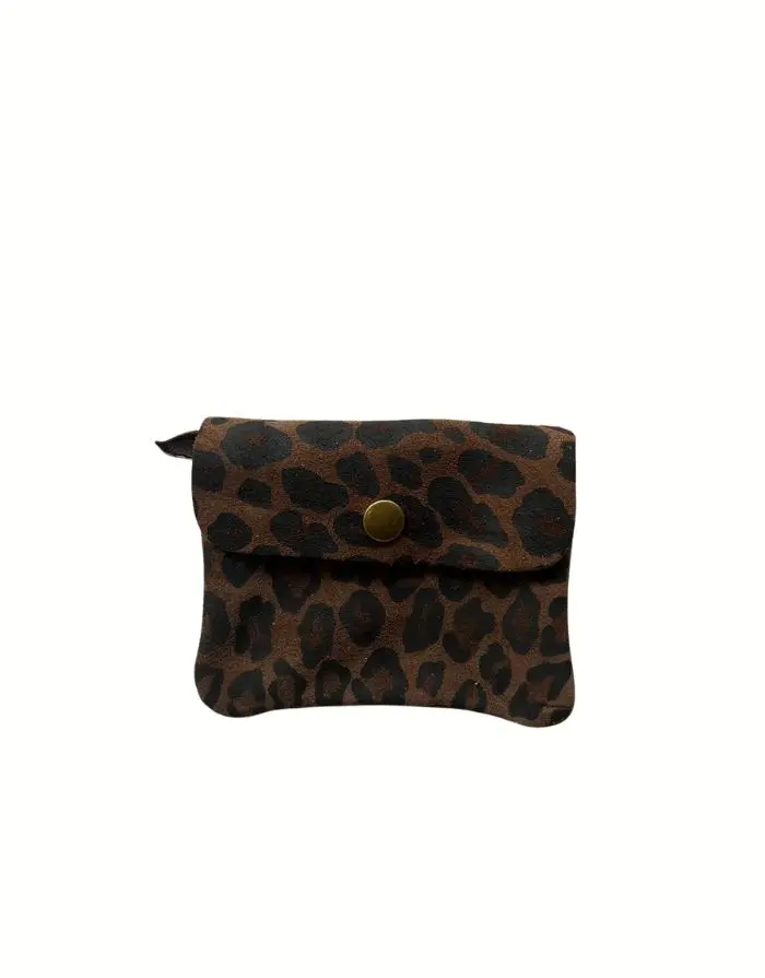 Portemonnaie Leder Klein I Leo/Marron