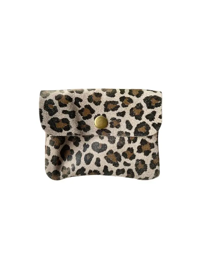 Portemonnaie Leder Klein I Leo/Taupe