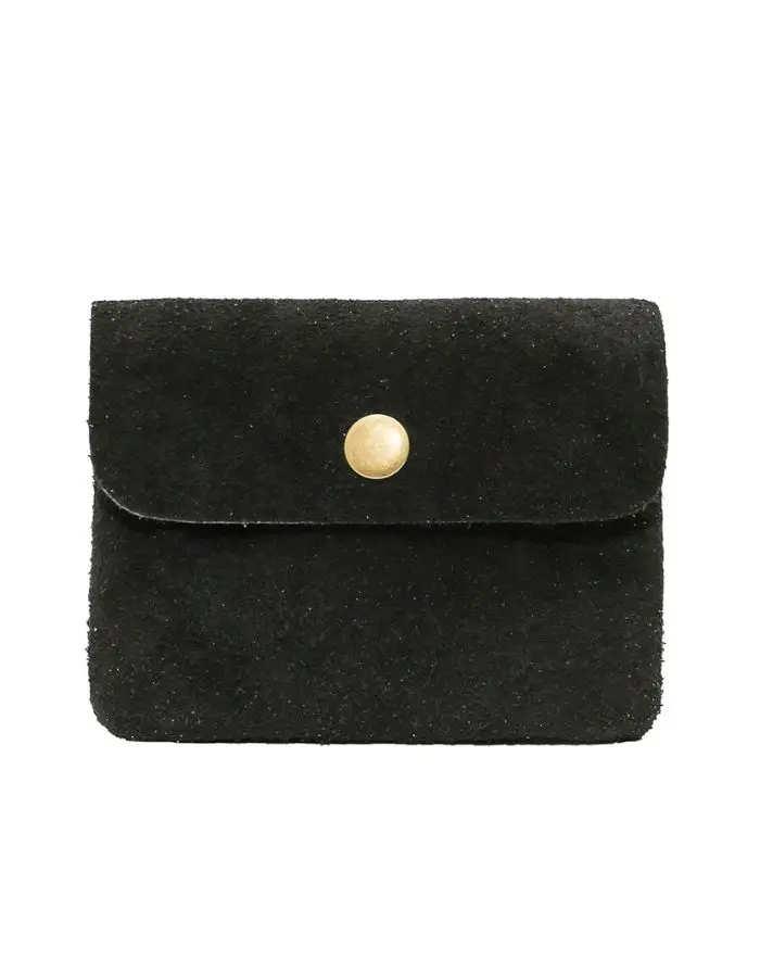 Portemonnaie Leder Klein I Schwarz