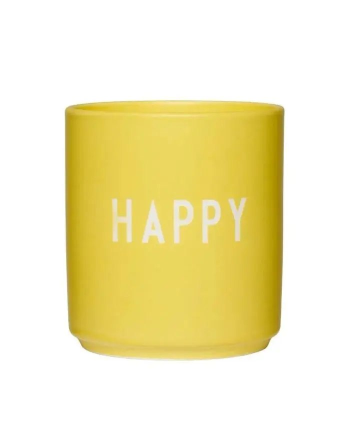 Porzellan Becher Favourite Cup I Happy
