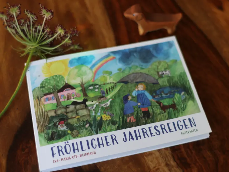 Postkartenbuch 'Fröhlicher Jahresreigen' Eva-Maria Ott-Heidmann