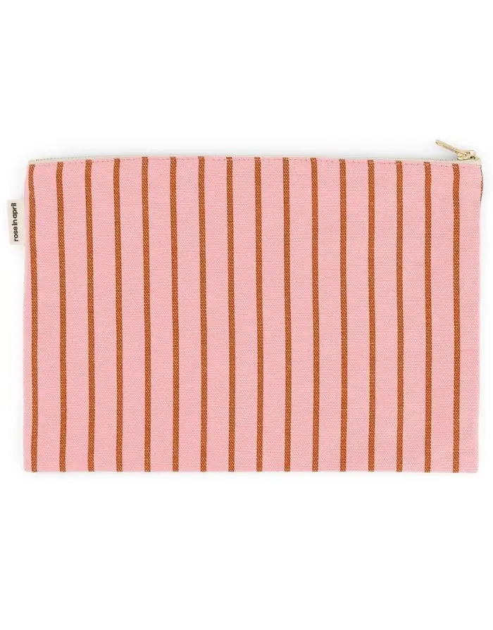 Pouch Lili I Stripes Tennis Pecan/Strawberry