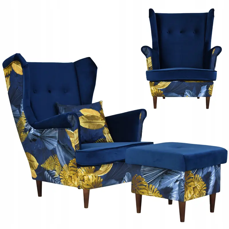 Pouf Ari Fußhocker Ausführung POLY 2 / ROYAL 22