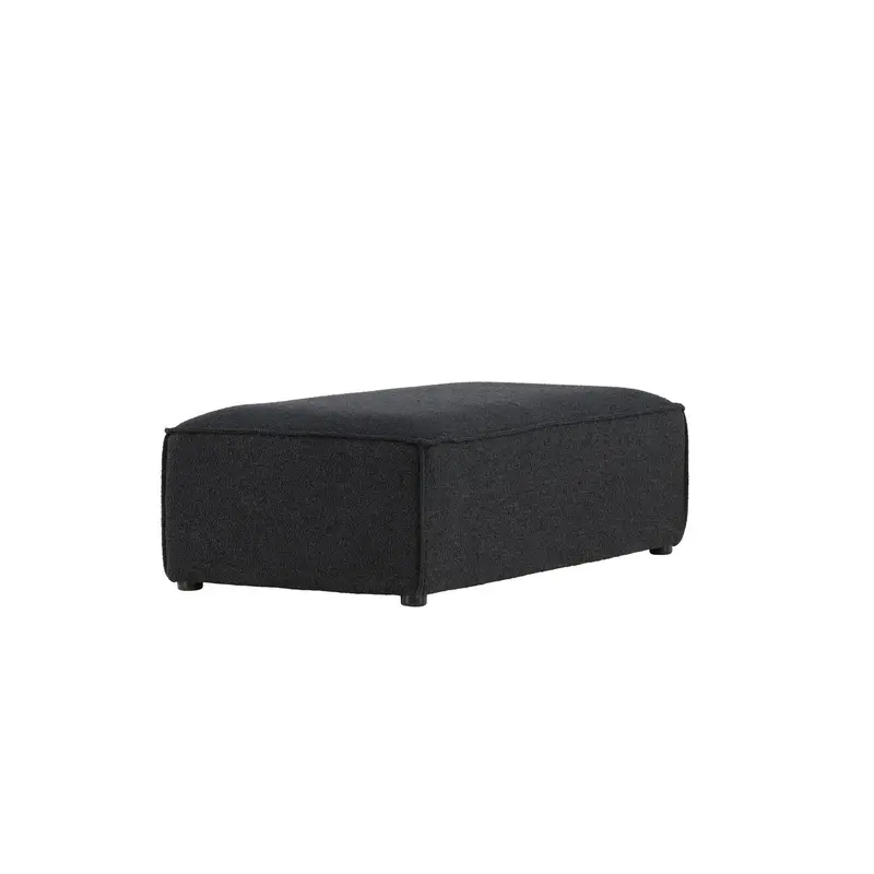 Pouf Gillholmen aus Teddy Bouclé - Schwarz