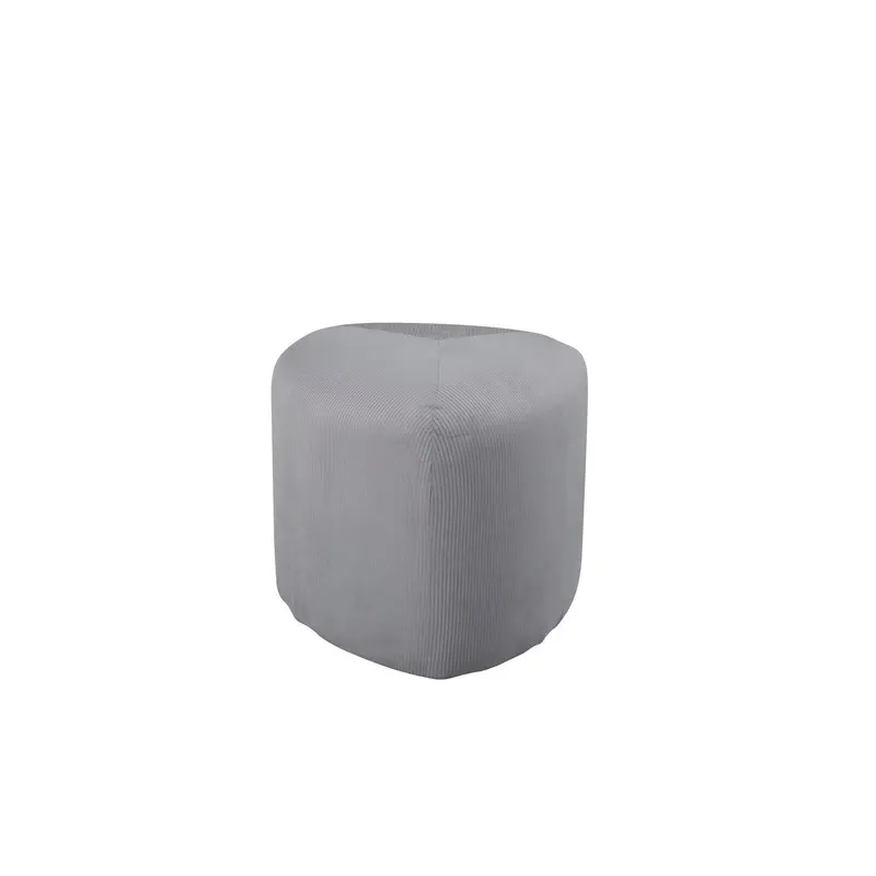 Pouf Peg aus Cord - Grau