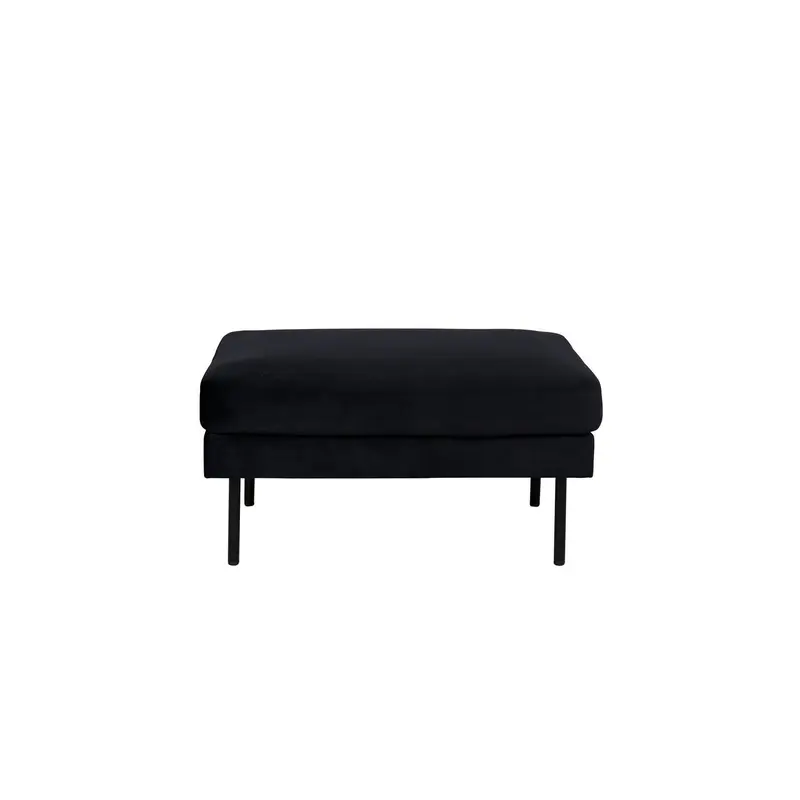 Pouf Zoom aus Samt - Schwarz