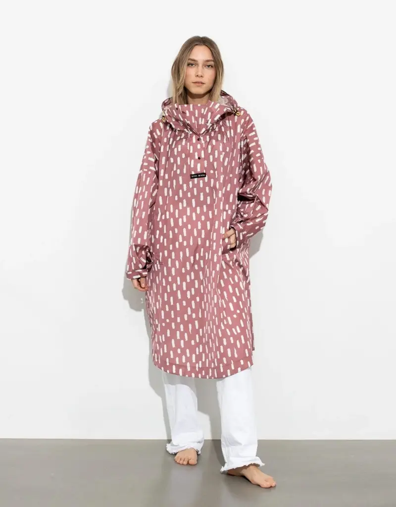 Raincoat I Drops Mauve/White