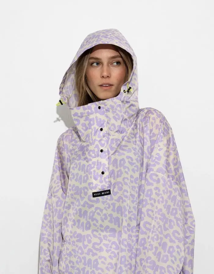 Raincoat I Leo Splashes Lavender/Grey