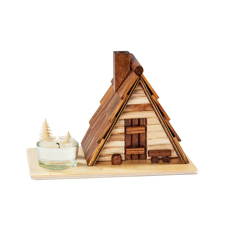 Räucherhaus "Schutzhütte" als Teelichthalter