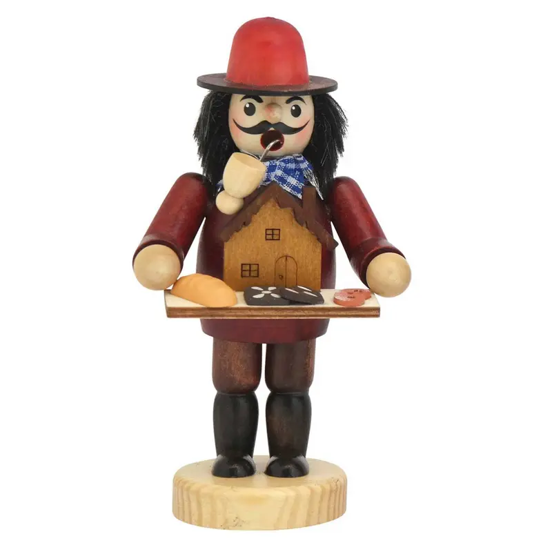 Räuchermännchen "Bäcker", farbig, 15 cm