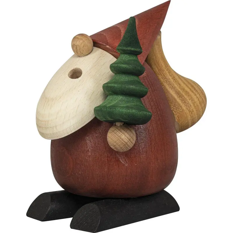 Räuchermännchen "Baumlieferservice", farbig, 10 cm