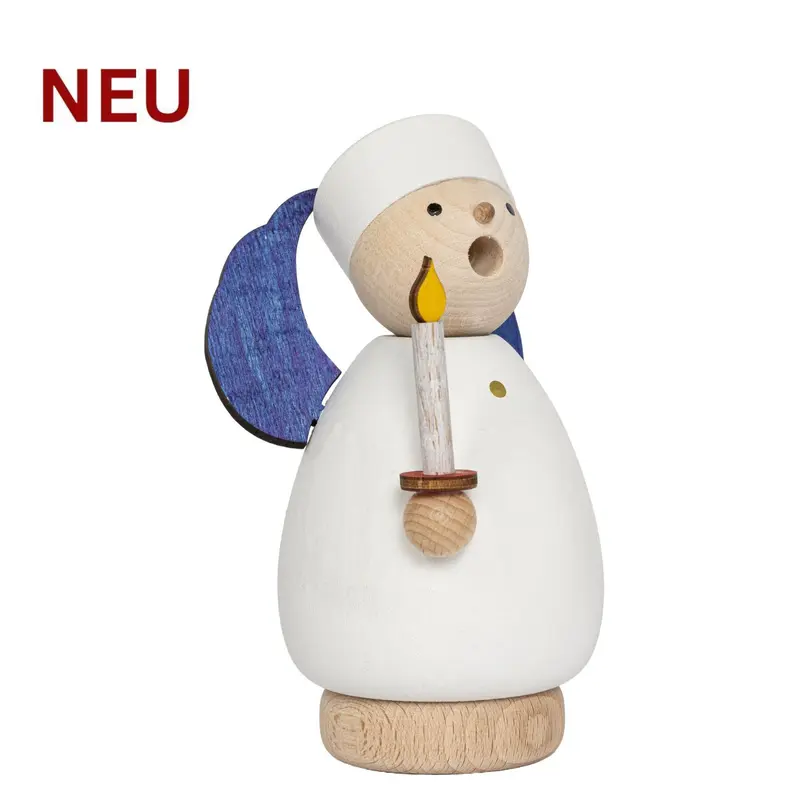 Räuchermännchen "Engel", inkl. 5 Räucherkerzen, farbig, 9 cm