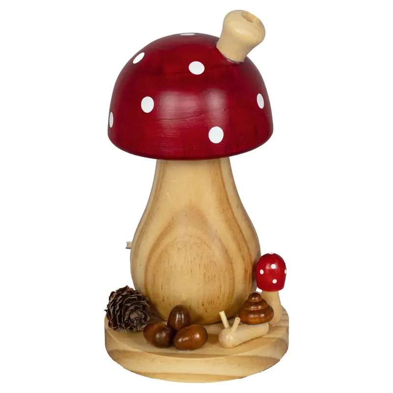 Räuchermännchen "Fliegenpilz", farbig, 17 cm