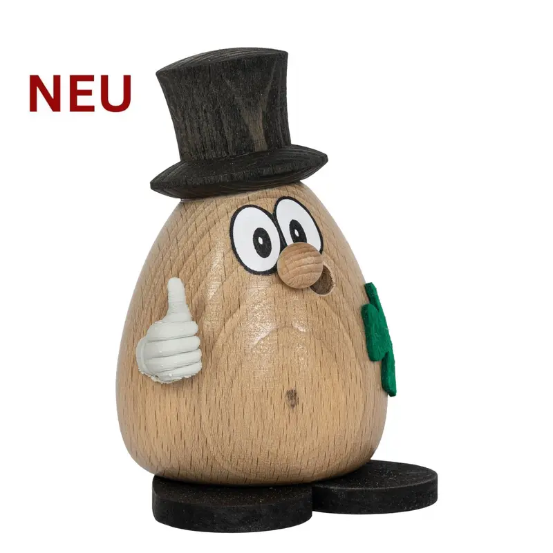 Räuchermännchen "Knallkopp Benjamin", inkl. 5 Räucherkerzen, farbig, 9 cm