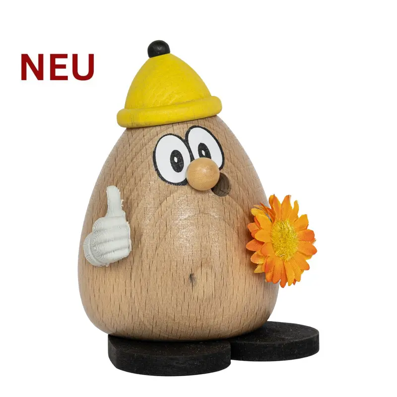 Räuchermännchen "Knallkopp Custav", inkl. 5 Räucherkerzen, farbig, 9 cm