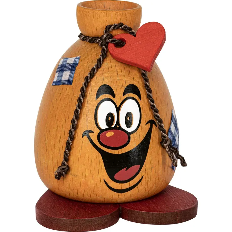 Räuchermännchen "Lach-Sack", farbig, 9 cm