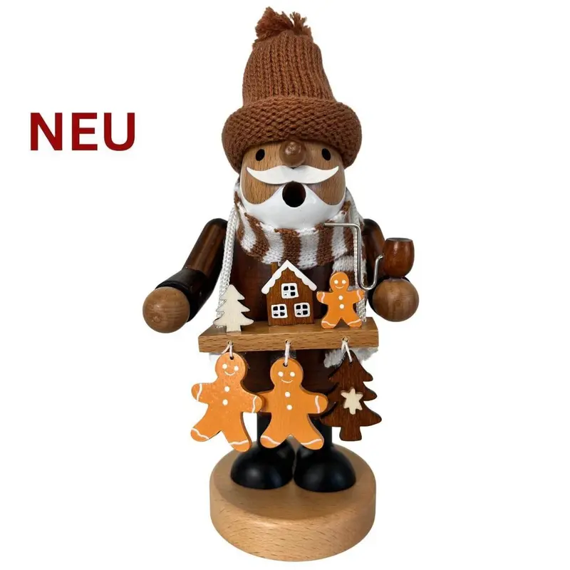 Räuchermännchen "Lebkuchenhändler", farbig, 21 cm