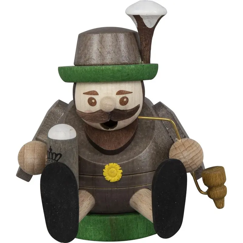 Räuchermännchen Mini "Bayer", farbig, 8 cm