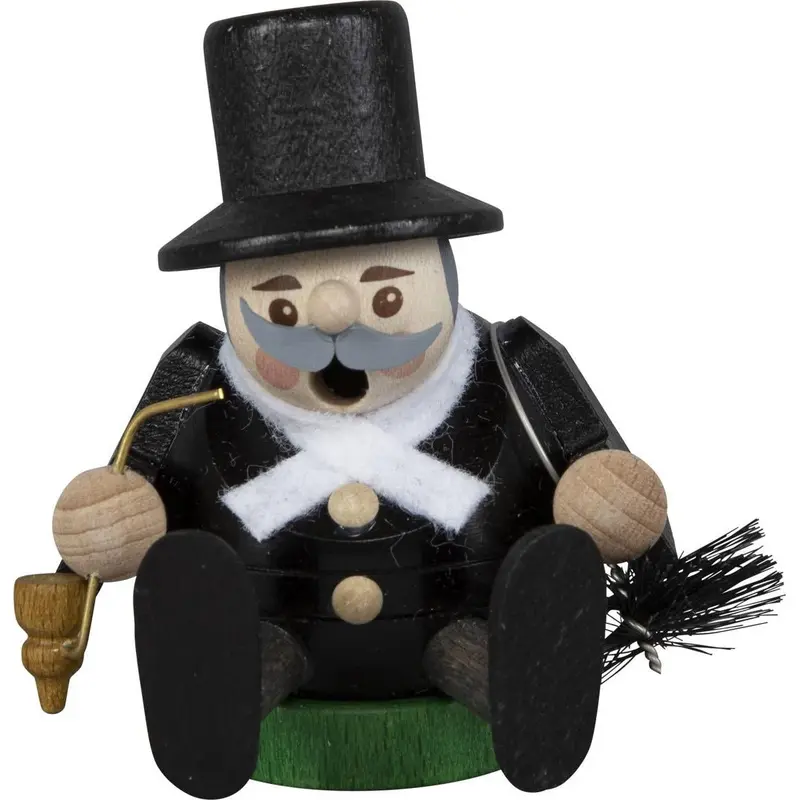 Räuchermännchen Mini "Schornsteinfeger", farbig, 8 cm
