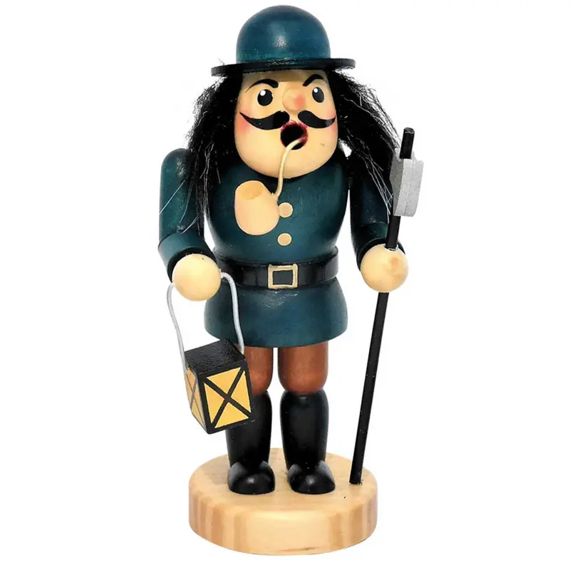 Räuchermännchen "Nachtwächter", farbig, 13 cm