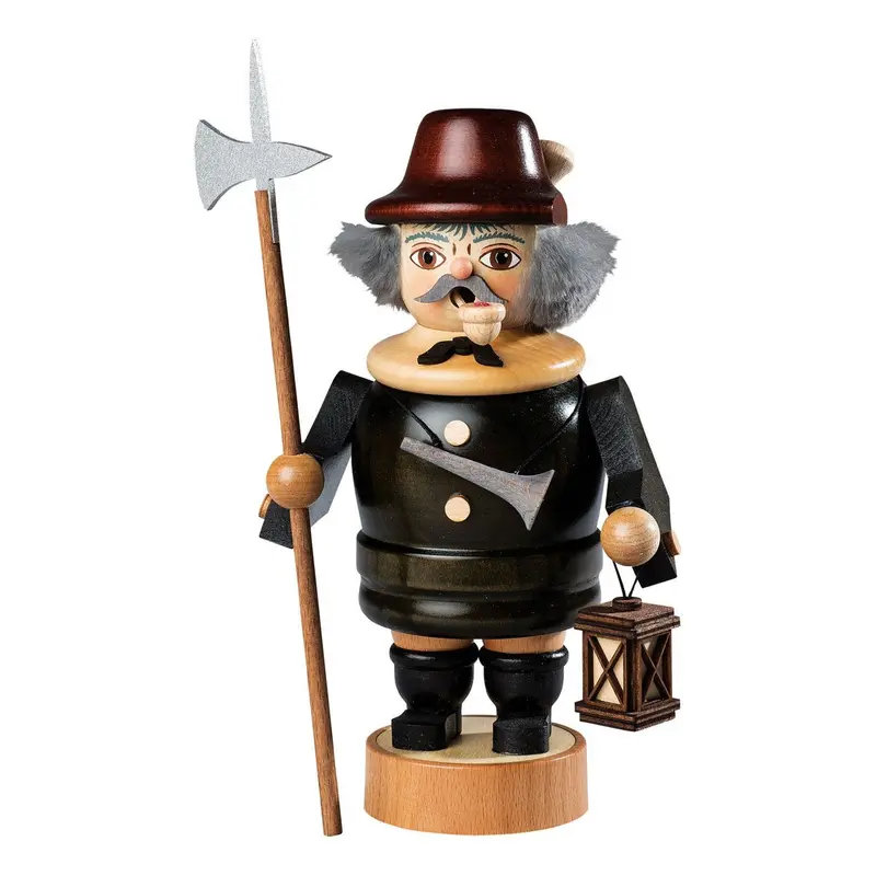 Räuchermännchen "Nachtwächter", farbig