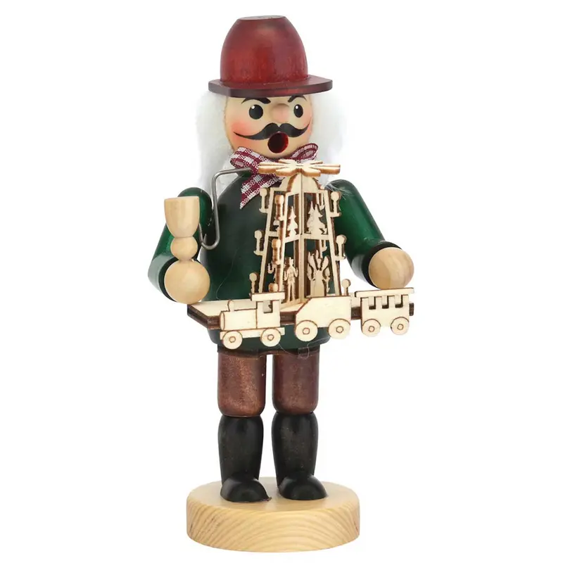 Räuchermännchen "Pyramidenhändler", farbig, 15cm