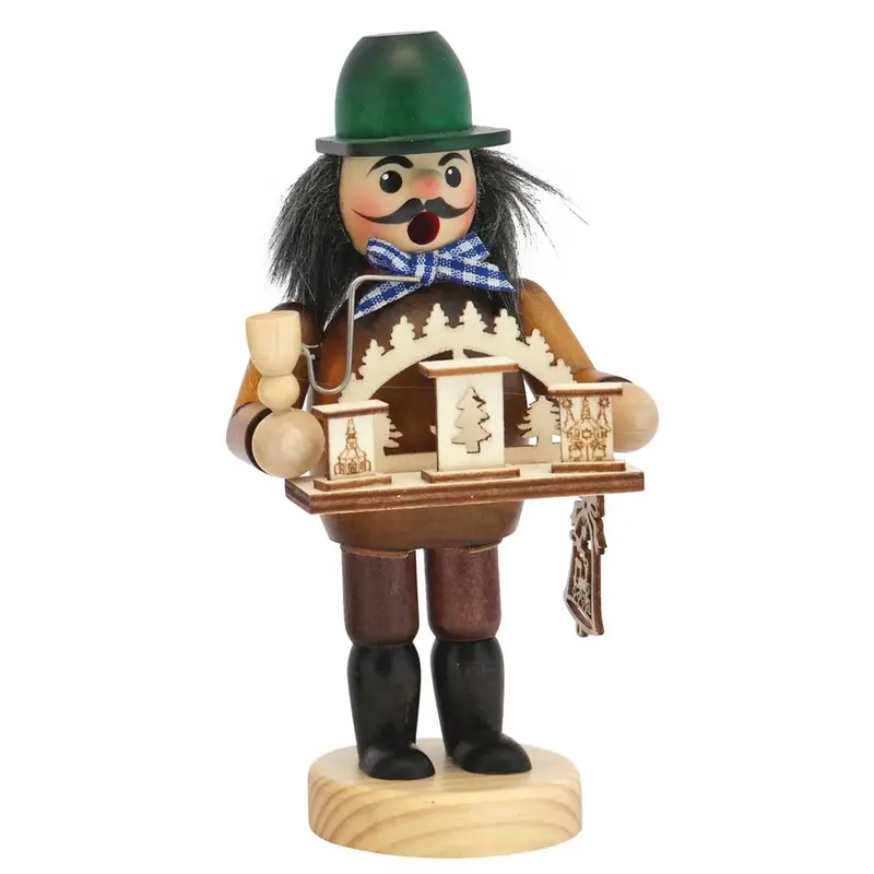 Räuchermännchen "Schwibbogenhändler", farbig, 15 cm