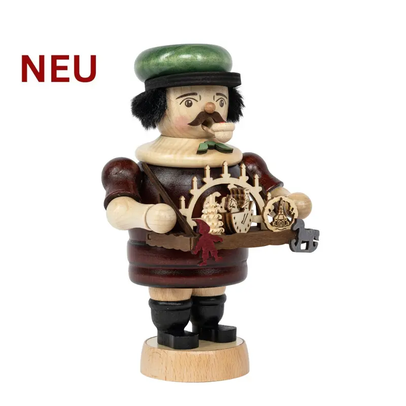 Räuchermännchen "Schwibbogenhändler", farbig, 20 cm
