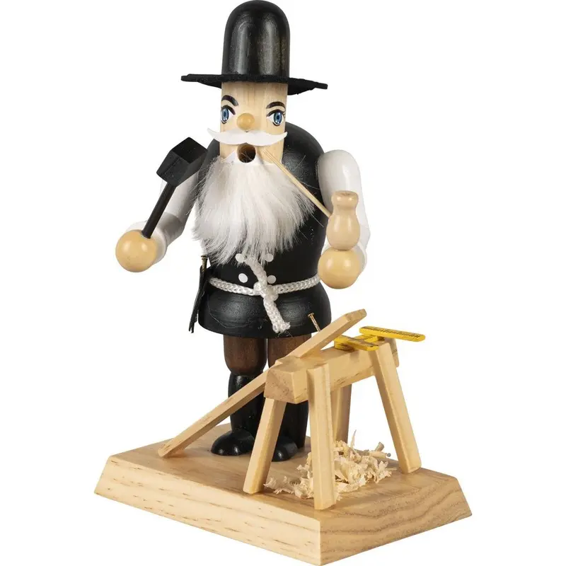 Räuchermännchen "Zimmermann", farbig, 23 cm