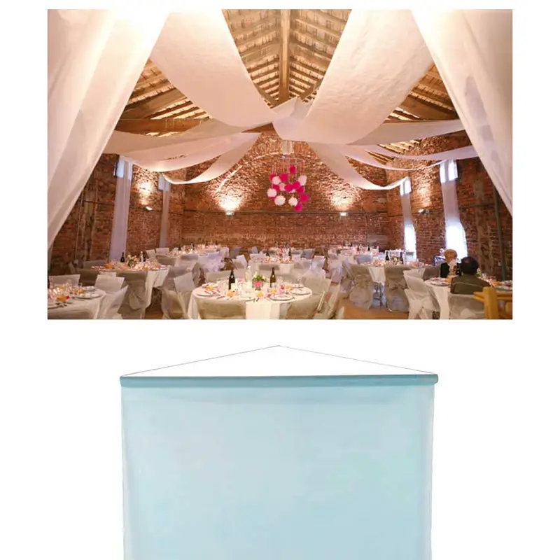 Raumbanner Vlies-Stoff 80 cm x 12 m hellblau