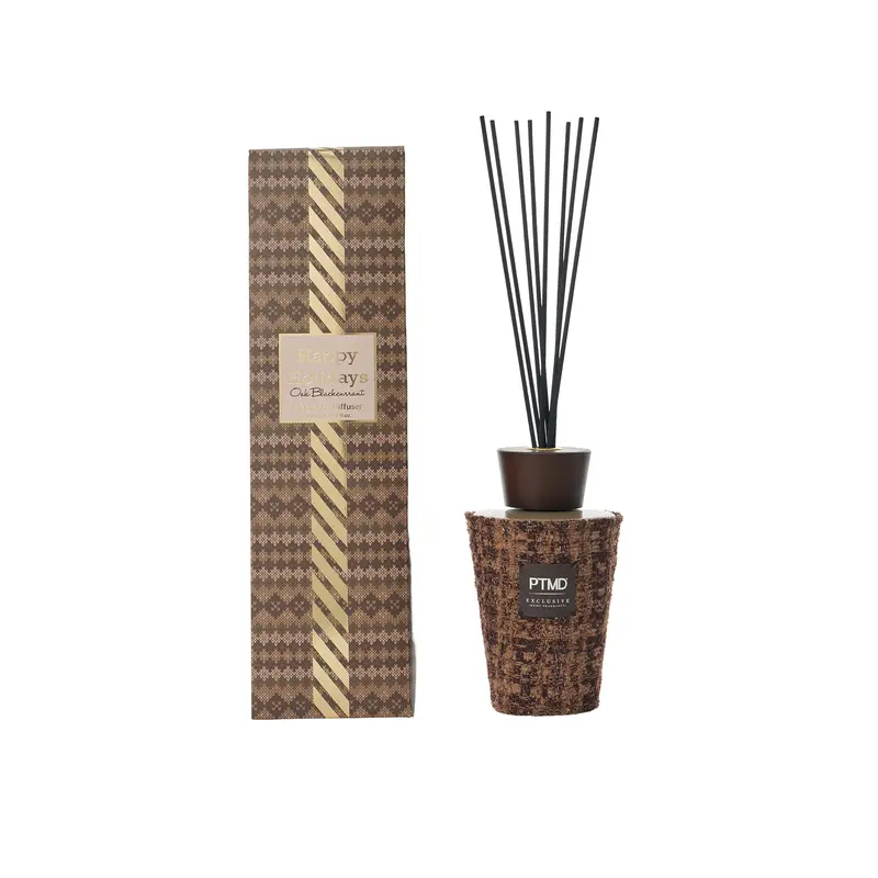Raumduft-Diffuser – Beiges Glas, Holzstäbchen, 300 ml - Exclusive | PTMD