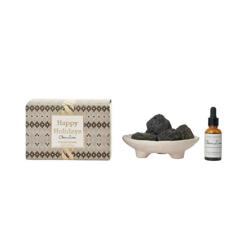 Raumduft-Diffuser – Weißes Kristallglas, Duftöle, 30 ml | PTMD