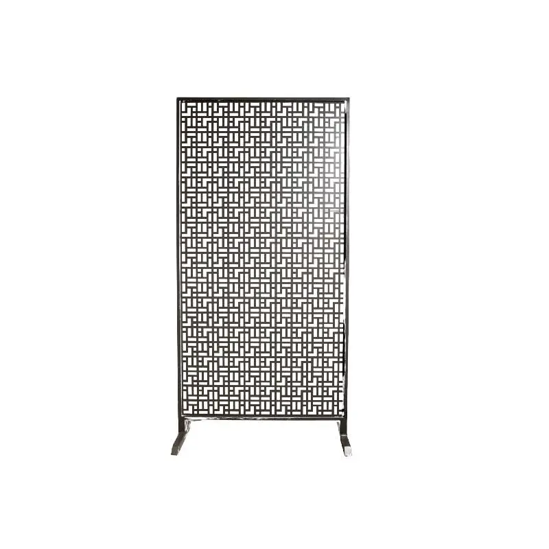 Raumteiler – Eisen, Panel-Design, schwarz, handmade – Screen | PTMD