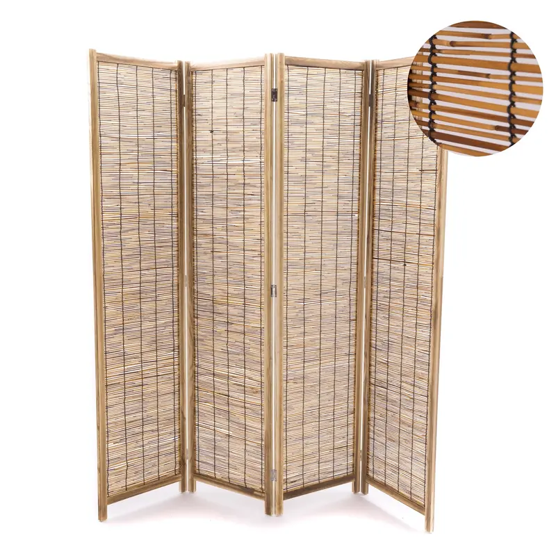 RAUMTEILER "GRAN PLAYA" | Schilfrohr, 170x160 cm | Paravent | Farbe