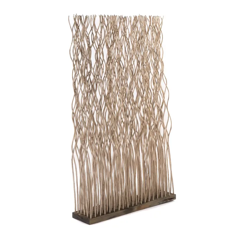 RAUMTEILER "KINKI" | Weidenholz, 110x70 cm | Zweige Paravent | Farbe