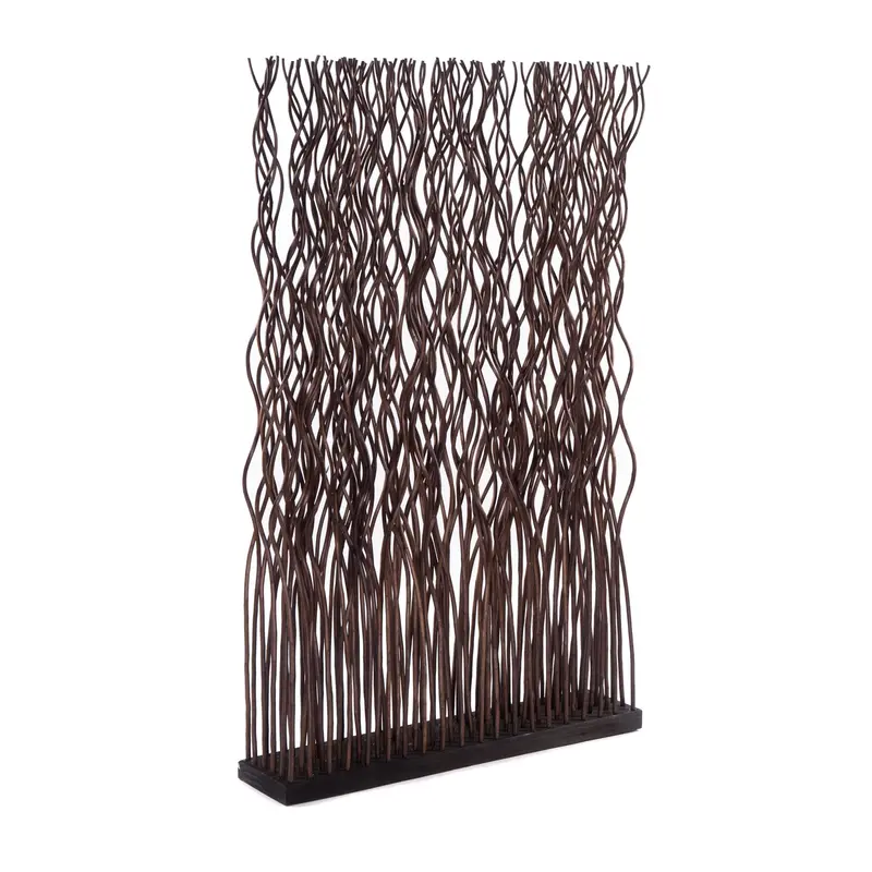 RAUMTEILER "KINKI" | Weidenholz, 110x70 cm | Zweige Paravent | Farbe