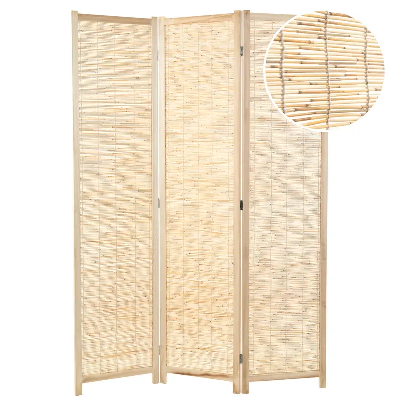 RAUMTEILER "PLAYA" | Schilfrohr, 170x120 cm | Natur Paravent | Farbe
