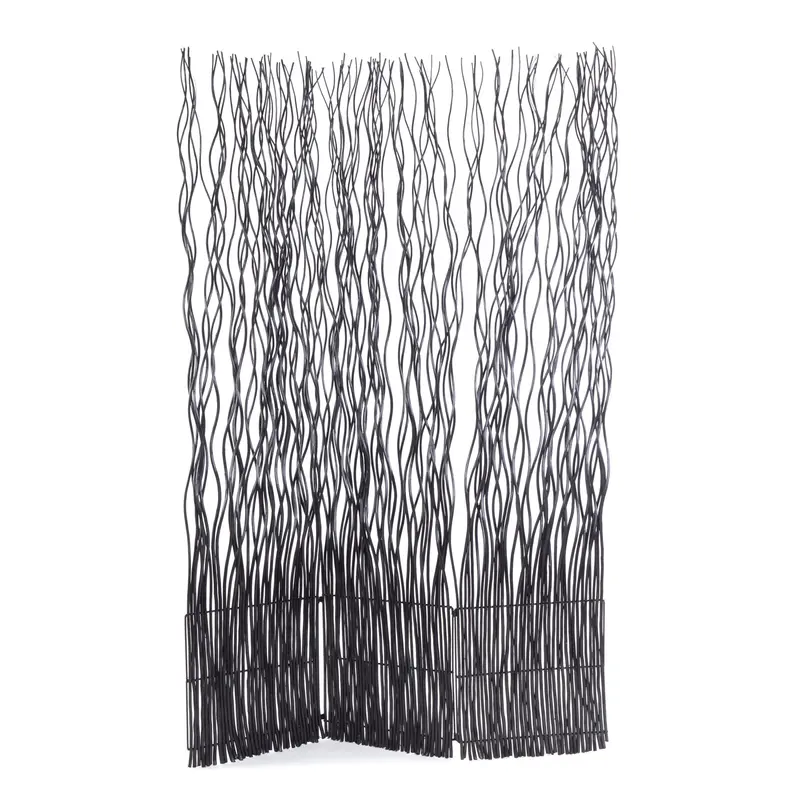 RAUMTEILER "WAVE 3" | Weide, 170x120cm (HxB) | Paravent, Trennwand | Farbe