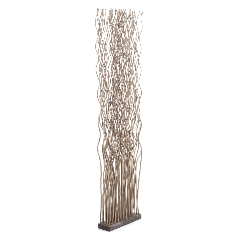 RAUMTEILER "WAVE" | Weidenholz, 170x40cm (HxB) | Paravent, Trennwand | Farbe