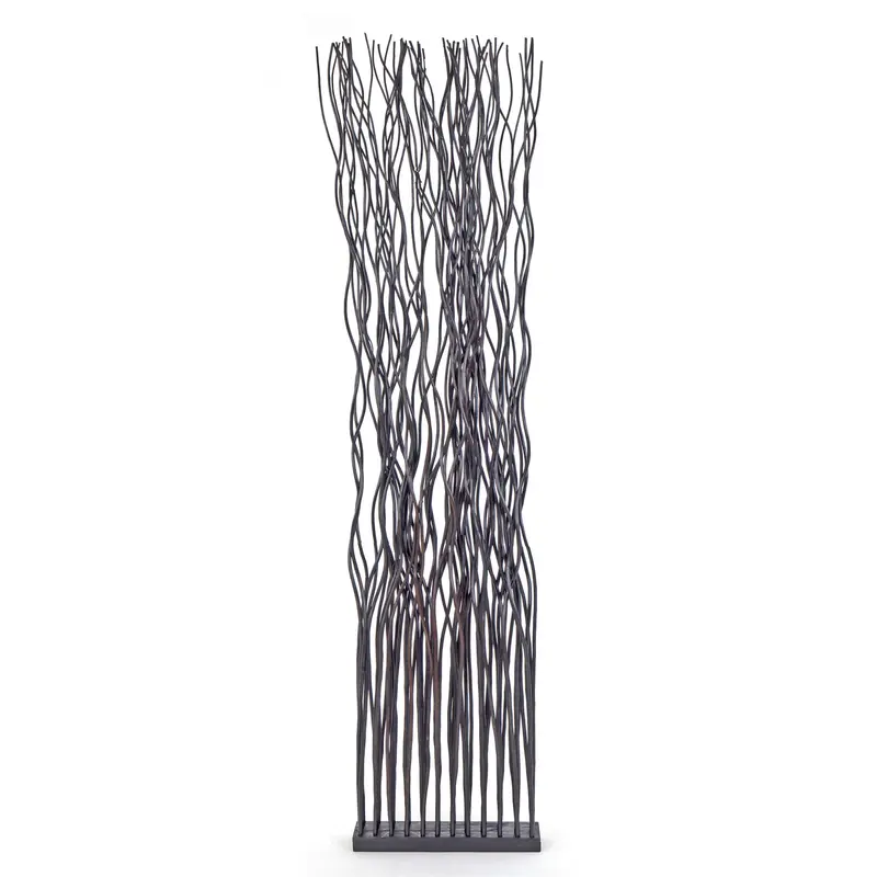 RAUMTEILER "WAVE" | Weidenholz, 170x40cm (HxB) | Paravent, Trennwand | Farbe