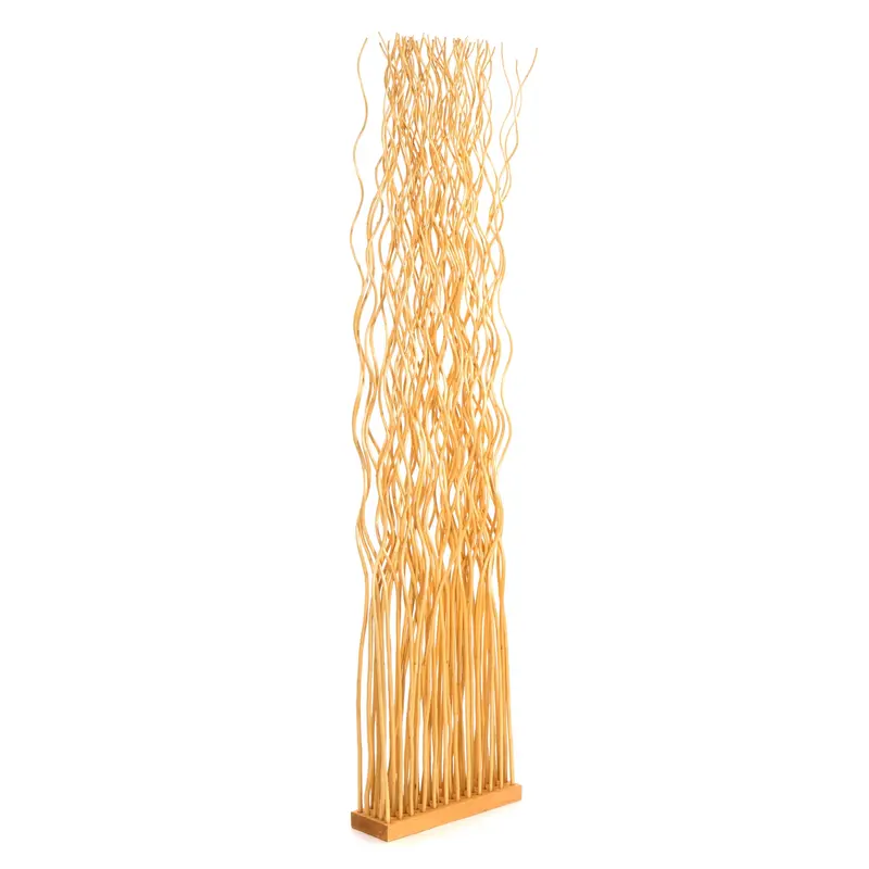 RAUMTEILER "WAVE" | Weidenholz, 170x40cm (HxB) | Paravent, Trennwand | Farbe