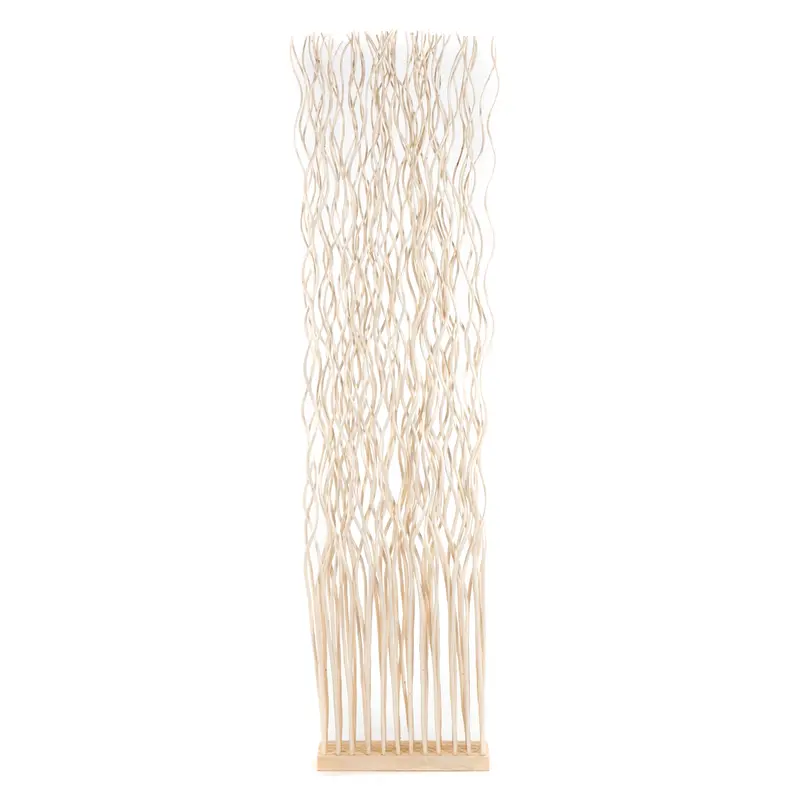 RAUMTEILER "WAVE" | Weidenholz, 170x40cm (HxB) | Paravent, Trennwand | Farbe