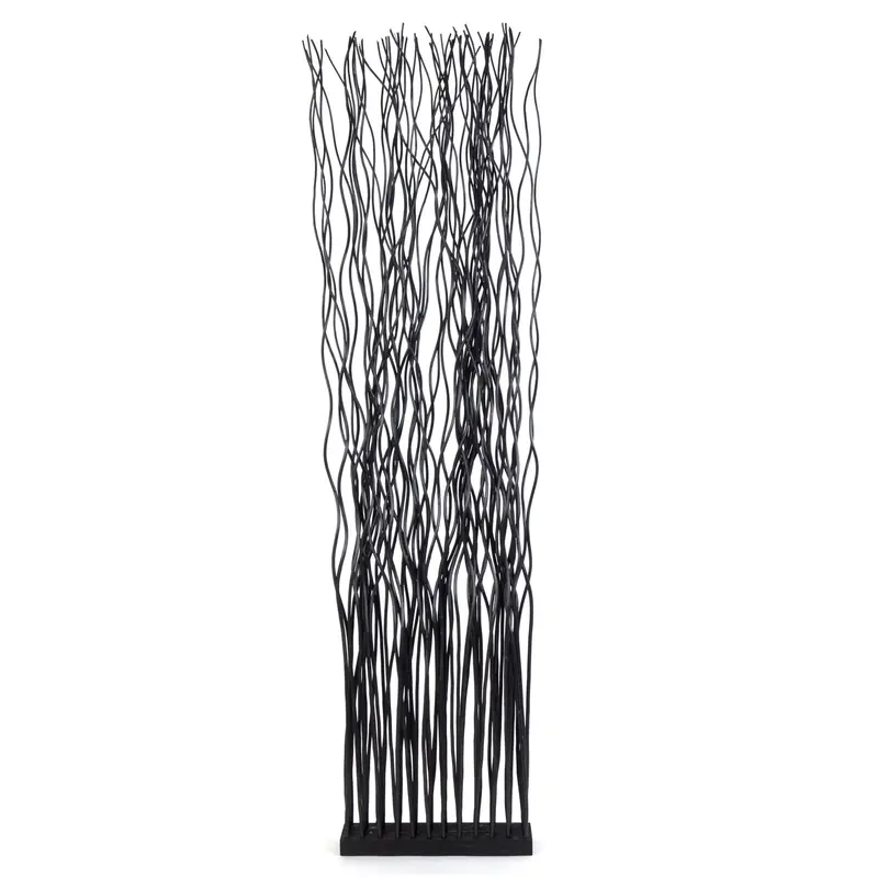 RAUMTEILER "WAVE" | Weidenholz, 170x40cm (HxB) | Paravent, Trennwand | Farbe