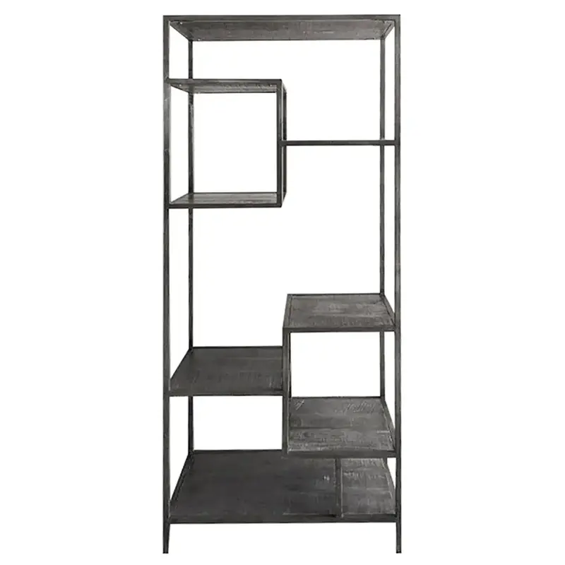 Regal – Architektonische Form, Markante Präsenz, Industrielle Ästhetik, 205 cm - Nero | Gilde