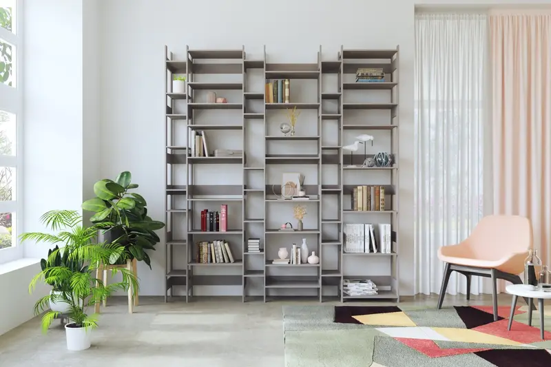 Regal LIFT – modulares Regalsystem mit Schreibtisch-Option