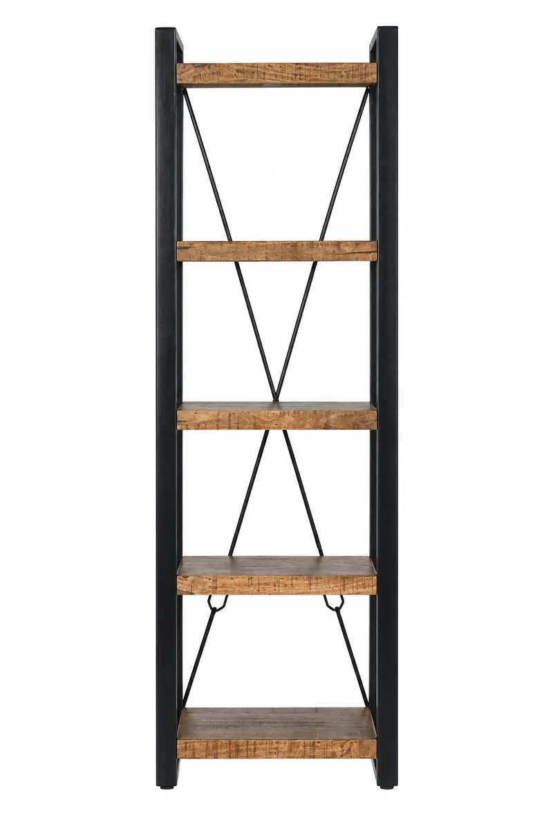 Regal Nairobi 200cm aus Massivholz - Braun
